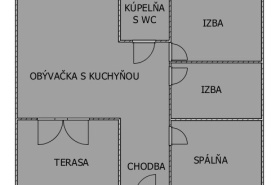 A cottage under construction in Nová Stráž for sale