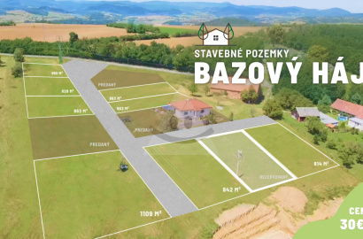 Reserved /Building plot /826 m2/ Bzovík