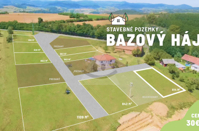 Building plot /814 m2/ Bzovík