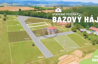 Building plot /814 m2/ Bzovík