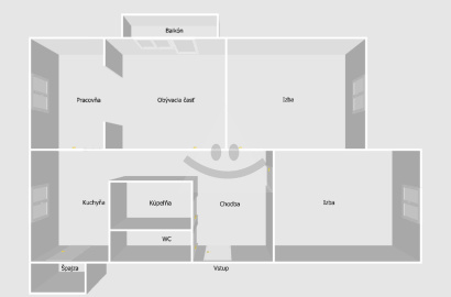3-room apartment for sale with balcony / 84 m2 / - Veľké Rovné