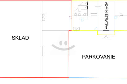 Administrative and warehouse building, /849 m2/, Žilina