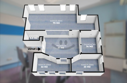 Separate offices from 98€/M (14m2 to 75m2)