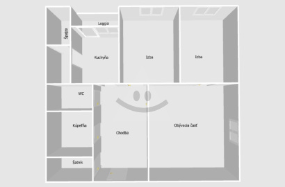 3-room apartment with loggia / 67 m2 / - Žilina (Solinky)