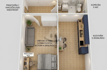 1-room flat for sale, Veľkonecpalská, Necpaly, Prievidza