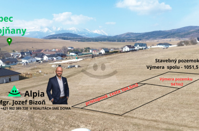 Building plot located in the village of Vojňany