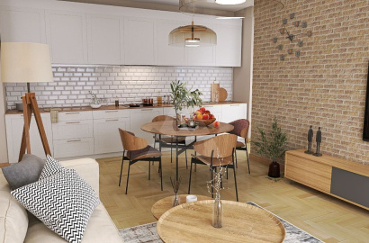 3-room apartment with a balcony in standard and parking in a new building in Kolárovo