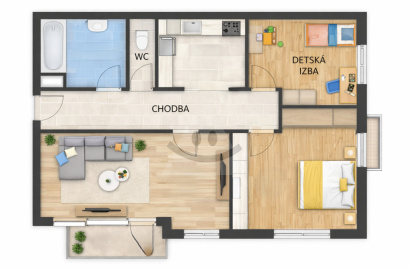 3-room flat for sale, Považská Bystrica