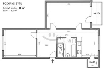 We are preparing 2-room apartment with balcony /56 m2/, Žilina - Hliny VII