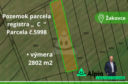 Alpia exclusively offers for sale a set of land plots in the cadastral area of Žakovce.