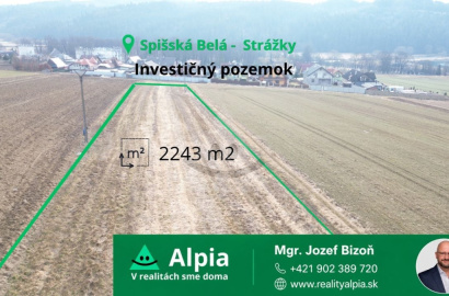 Investment Land for Residential Development – Spišská Belá, Strážky