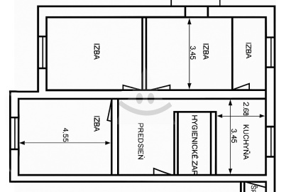 Sunny 4-room apartment with loggia / 81 m2 / Žilina - Vlčince III