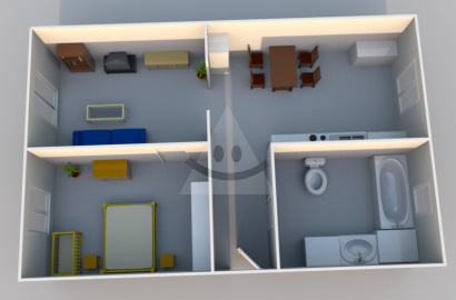 2-room apartment / 54 m2 / with French window for sale, Žilina - Staré Mesto