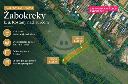 Lands for sale Martin, Žabokreky